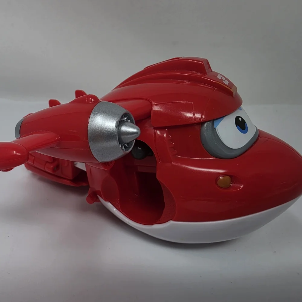 Super Wings Jett Airplane Plane Red White FLAW: MISSING ARMS